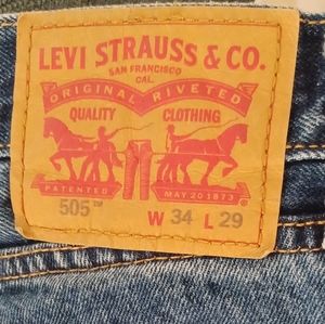 Men's Levis Jeans 505 34W 29L